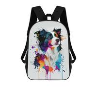 sinyumoney Mochila Para Niñas Border Collie Mochila Escolar Impresa En 3D Para Niños Mochila Informal De Día Mochila Ligera Para Estudiantes De Secundaria 17inch