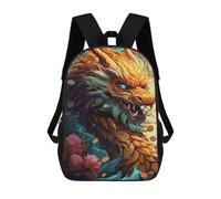 sinyumoney Mochila Para Niñas Chinese Dragon Mochila Escolar Impresa En 3D Para Niños Mochila Informal De Día Mochila Ligera Para Estudiantes De Secundaria 17inch