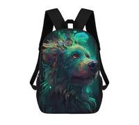 sinyumoney Mochila Para Niñas Colorful Dog Portrait -8 Mochila Escolar Impresa En 3D Para Niños Mochila Informal De Día Mochila Ligera Para Estudiantes De Secundaria 17inch