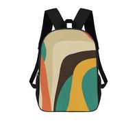 sinyumoney Mochila Para Niñas Colorful Geometric 11 Mochila Escolar Impresa En 3D Para Niños Mochila Informal De Día Mochila Ligera Para Estudiantes De Secundaria 17inch