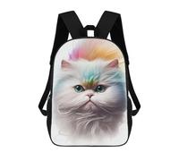 sinyumoney Mochila Para Niñas Colorful Persian Kitten Mochila Escolar Impresa En 3D Para Niños Mochila Informal De Día Mochila Ligera Para Estudiantes De Secundaria 17inch