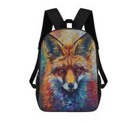sinyumoney Mochila Para Niñas Colorful Red Fox Mochila Escolar Impresa En 3D Para Niños Mochila Informal De Día Mochila Ligera Para Estudiantes De Secundaria 17inch