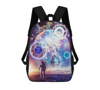 sinyumoney Mochila Para Niñas Cosmic Astronaut Journey Mochila Escolar Impresa En 3D Para Niños Mochila Informal De Día Mochila Ligera Para Estudiantes De Secundaria 17inch