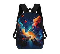 sinyumoney Mochila Para Niñas Cosmic Butterfly Mochila Escolar Impresa En 3D Para Niños Mochila Informal De Día Mochila Ligera Para Estudiantes De Secundaria 17inch