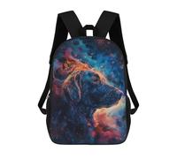 sinyumoney Mochila Para Niñas Cosmic Canine Aura Mochila Escolar Impresa En 3D Para Niños Mochila Informal De Día Mochila Ligera Para Estudiantes De Secundaria 17inch