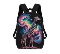 sinyumoney Mochila Para Niñas Cosmic Giraffe Illustration Mochila Escolar Impresa En 3D Para Niños Mochila Informal De Día Mochila Ligera Para Estudiantes De Secundaria 17inch