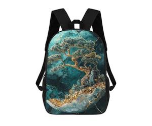 sinyumoney Mochila Para Niñas Crystal Realm Bonsai Tree Mochila Escolar Impresa En 3D Para Niños Mochila Informal De Día Mochila Ligera Para Estudiantes De Secundaria 17inch