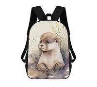 sinyumoney Mochila Para Niñas Cute Baby Otter Painting Mochila Escolar Impresa En 3D Para Niños Mochila Informal De Día Mochila Ligera Para Estudiantes De Secundaria 17inch