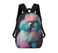 sinyumoney Mochila Para Niñas Dog Poodle Mochila Escolar Impresa En 3D Para Niños Mochila Informal De Día Mochila Ligera Para Estudiantes De Secundaria 17inch