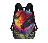 sinyumoney Mochila Para Niñas Dragon in A Forest Mochila Escolar Impresa En 3D Para Niños Mochila Informal De Día Mochila Ligera Para Estudiantes De Secundaria 17inch