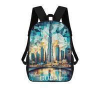 sinyumoney Mochila Para Niñas Dubai Skyline Art Mochila Escolar Impresa En 3D Para Niños Mochila Informal De Día Mochila Ligera Para Estudiantes De Secundaria 17inch