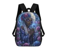 sinyumoney Mochila Para Niñas Enchanting Rose Fairy Portrait Mochila Escolar Impresa En 3D Para Niños Mochila Informal De Día Mochila Ligera Para Estudiantes De Secundaria 17inch