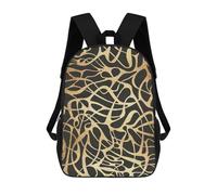 sinyumoney Mochila Para Niñas Expressionist Traits 03 Mochila Escolar Impresa En 3D Para Niños Mochila Informal De Día Mochila Ligera Para Estudiantes De Secundaria 17inch
