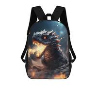 sinyumoney Mochila Para Niñas Fiery Dragon Breath Artwork -1 Mochila Escolar Impresa En 3D Para Niños Mochila Informal De Día Mochila Ligera Para Estudiantes De Secundaria 17inch