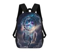 sinyumoney Mochila Para Niñas Galactic Dreamcatcher -1 Mochila Escolar Impresa En 3D Para Niños Mochila Informal De Día Mochila Ligera Para Estudiantes De Secundaria 17inch