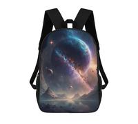 sinyumoney Mochila Para Niñas Galactic Reflections A Cosmic Landscape -4 Mochila Escolar Impresa En 3D Para Niños Mochila Informal De Día Mochila Ligera Para Estudiantes De Secundaria 17inch