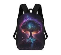 sinyumoney Mochila Para Niñas Galactic Tree of Life Mochila Escolar Impresa En 3D Para Niños Mochila Informal De Día Mochila Ligera Para Estudiantes De Secundaria 17inch