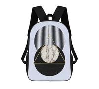 sinyumoney Mochila Para Niñas Geometric Collage II Mochila Escolar Impresa En 3D Para Niños Mochila Informal De Día Mochila Ligera Para Estudiantes De Secundaria 17inch