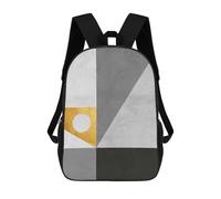 sinyumoney Mochila Para Niñas Geometric Shapes XVI Mochila Escolar Impresa En 3D Para Niños Mochila Informal De Día Mochila Ligera Para Estudiantes De Secundaria 17inch