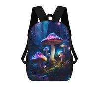 sinyumoney Mochila Para Niñas Glowing Forest Mushrooms Mochila Escolar Impresa En 3D Para Niños Mochila Informal De Día Mochila Ligera Para Estudiantes De Secundaria 17inch
