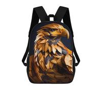 sinyumoney Mochila Para Niñas Golden Eagle Sculpture-1 Mochila Escolar Impresa En 3D Para Niños Mochila Informal De Día Mochila Ligera Para Estudiantes De Secundaria 17inch