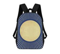 sinyumoney Mochila Para Niñas Golden Sun I Mochila Escolar Impresa En 3D Para Niños Mochila Informal De Día Mochila Ligera Para Estudiantes De Secundaria 17inch