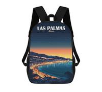 sinyumoney Mochila Para Niñas Las Palmas, Spain Travel Mochila Escolar Impresa En 3D Para Niños Mochila Informal De Día Mochila Ligera Para Estudiantes De Secundaria 17inch
