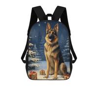 sinyumoney Mochila Para Niñas Lovely German Shepherd Mochila Escolar Impresa En 3D Para Niños Mochila Informal De Día Mochila Ligera Para Estudiantes De Secundaria 17inch