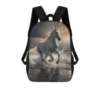sinyumoney Mochila Para Niñas Majestic Unicorn Gallop Mochila Escolar Impresa En 3D Para Niños Mochila Informal De Día Mochila Ligera Para Estudiantes De Secundaria 17inch