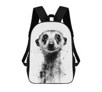 sinyumoney Mochila Para Niñas Meerkat Beauty Watercolor Mochila Escolar Impresa En 3D Para Niños Mochila Informal De Día Mochila Ligera Para Estudiantes De Secundaria 17inch