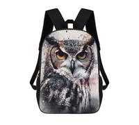 sinyumoney Mochila Para Niñas Owl Beauty Black Ink Mochila Escolar Impresa En 3D Para Niños Mochila Informal De Día Mochila Ligera Para Estudiantes De Secundaria 17inch