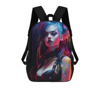 sinyumoney Mochila Para Niñas Punk Girl No2 Mochila Escolar Impresa En 3D Para Niños Mochila Informal De Día Mochila Ligera Para Estudiantes De Secundaria 17inch
