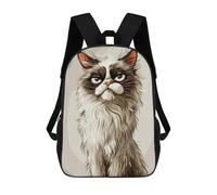 sinyumoney Mochila Para Niñas Ragdoll Cat Caricature Mochila Escolar Impresa En 3D Para Niños Mochila Informal De Día Mochila Ligera Para Estudiantes De Secundaria 17inch