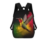 sinyumoney Mochila Para Niñas Rasta Hummingbird Mochila Escolar Impresa En 3D Para Niños Mochila Informal De Día Mochila Ligera Para Estudiantes De Secundaria 17inch