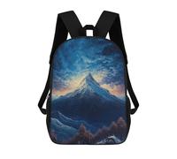 sinyumoney Mochila Para Niñas Snow-Capped Peaks at Twilight Mochila Escolar Impresa En 3D Para Niños Mochila Informal De Día Mochila Ligera Para Estudiantes De Secundaria 17inch