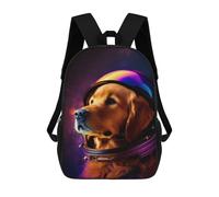sinyumoney Mochila Para Niñas Space Pup Adventurer Mochila Escolar Impresa En 3D Para Niños Mochila Informal De Día Mochila Ligera Para Estudiantes De Secundaria 17inch