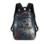 sinyumoney Mochila Para Niñas Steampunk Owl Portrait Mochila Escolar Impresa En 3D Para Niños Mochila Informal De Día Mochila Ligera Para Estudiantes De Secundaria 17inch