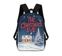 sinyumoney Mochila Para Niñas The Christmas Eve House Mochila Escolar Impresa En 3D Para Niños Mochila Informal De Día Mochila Ligera Para Estudiantes De Secundaria 17inch