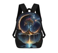 sinyumoney Mochila Para Niñas Tree of Life Mochila Escolar Impresa En 3D Para Niños Mochila Informal De Día Mochila Ligera Para Estudiantes De Secundaria 17inch