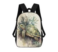 sinyumoney Mochila Para Niñas Turtle Nature Painting Mochila Escolar Impresa En 3D Para Niños Mochila Informal De Día Mochila Ligera Para Estudiantes De Secundaria 17inch