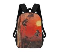 sinyumoney Mochila Para Niñas Two Possums at Sunset Mochila Escolar Impresa En 3D Para Niños Mochila Informal De Día Mochila Ligera Para Estudiantes De Secundaria 17inch