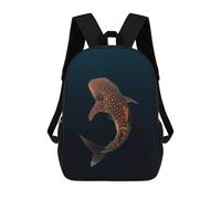 sinyumoney Mochila Para Niñas Whale Shark Dark Ocean Mochila Escolar Impresa En 3D Para Niños Mochila Informal De Día Mochila Ligera Para Estudiantes De Secundaria 17inch