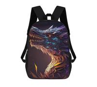 sinyumoney Mochila Para Niños Y Niñas Con Impresión 3D Abstract Dragon Head V2 Mochila Escolar Para Niños De Primaria, Mochila Informal De Viaje Para Portátil 17inch