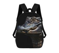 sinyumoney Mochila Para Niños Y Niñas Con Impresión 3D Alligator Mochila Escolar Para Niños De Primaria, Mochila Informal De Viaje Para Portátil 17inch