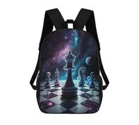 sinyumoney Mochila Para Niños Y Niñas Con Impresión 3D Chess Queen of Universe Mochila Escolar Para Niños De Primaria, Mochila Informal De Viaje Para Portátil 17inch