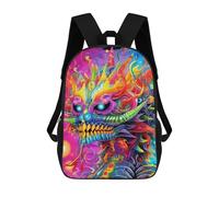 sinyumoney Mochila Para Niños Y Niñas Con Impresión 3D Colorful Dragon Illustration -2 Mochila Escolar Para Niños De Primaria, Mochila Informal De Viaje Para Portátil 17inch