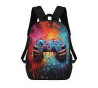 sinyumoney Mochila Para Niños Y Niñas Con Impresión 3D Colorful Gaming Controller Artwork -3 Mochila Escolar Para Niños De Primaria, Mochila Informal De Viaje Para Portátil 17inch