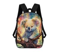 sinyumoney Mochila Para Niños Y Niñas Con Impresión 3D Colorful Koala in Fantasy Forest-2 Mochila Escolar Para Niños De Primaria, Mochila Informal De Viaje Para Portátil 17inch