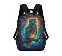 sinyumoney Mochila Para Niños Y Niñas Con Impresión 3D Colorful Owl Artwork-8 Mochila Escolar Para Niños De Primaria, Mochila Informal De Viaje Para Portátil 17inch