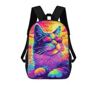 sinyumoney Mochila Para Niños Y Niñas Con Impresión 3D Cool Popart Cat Mochila Escolar Para Niños De Primaria, Mochila Informal De Viaje Para Portátil 17inch